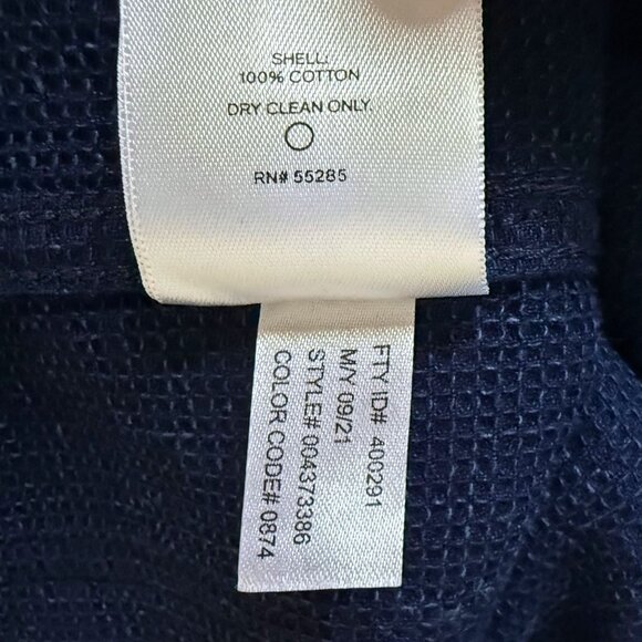 Express Button-Up Textured Waffle-Knit Jacket Blue Men's Size Small 100% Cotton - Picture 11 of 12